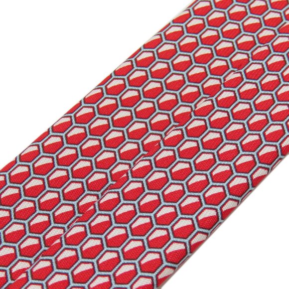 Hermes bee pattern tie silk men's HERMES - Picture 4 of 9